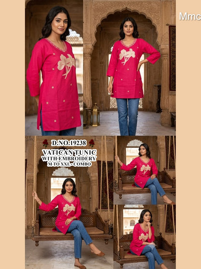 Vatican Tunic 051026 Mmc Short Kurtis Supplier Ahmedabad
