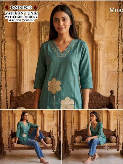 Vatican Tunic 051026 Mmc Short Kurtis Supplier Ahmedabad