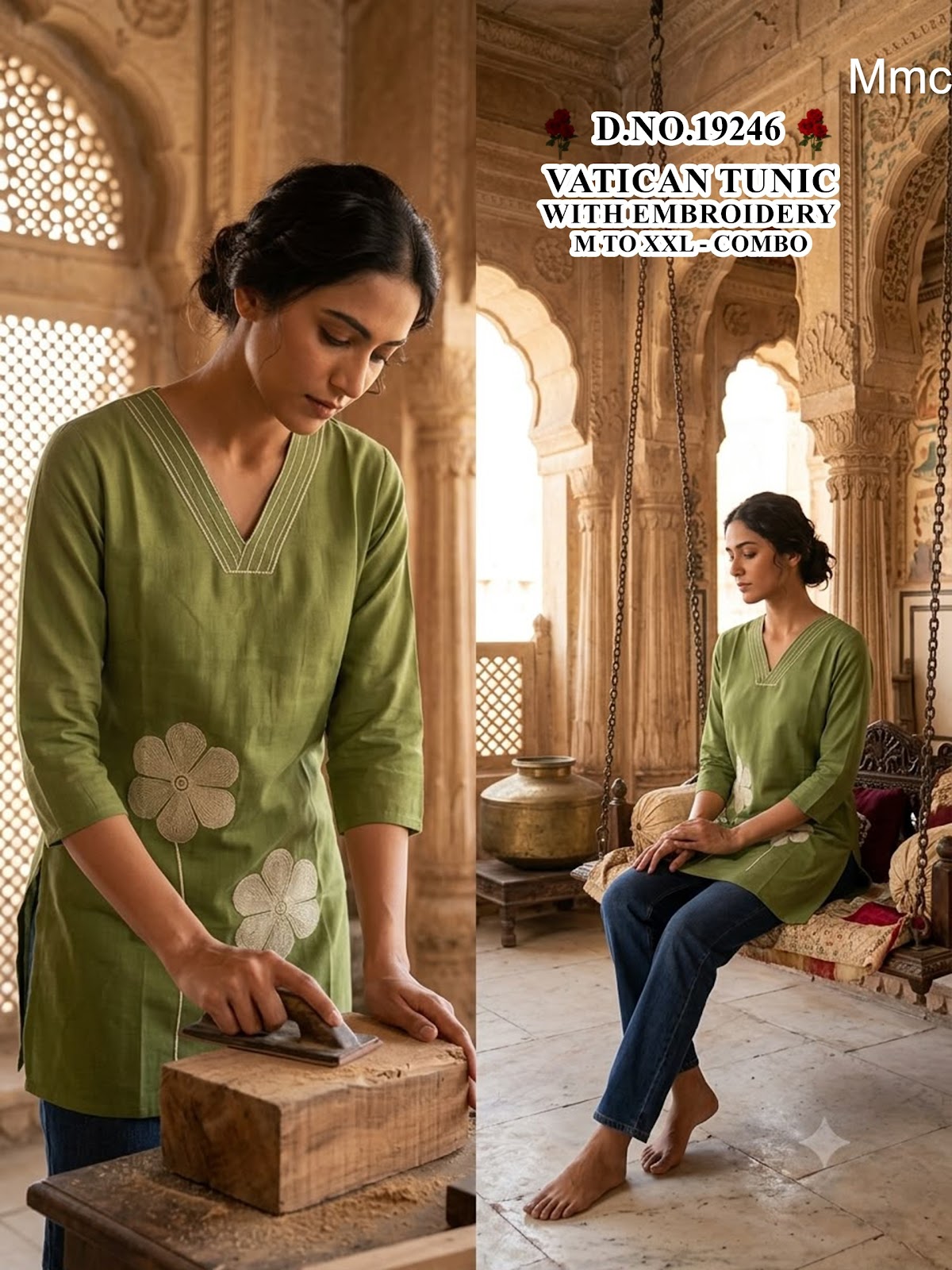 Vatican Tunic 051026 Mmc Short Kurtis Supplier Ahmedabad