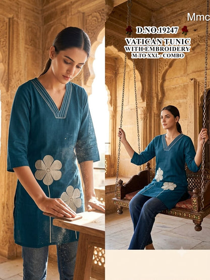 Vatican Tunic 051026 Mmc Short Kurtis Supplier Ahmedabad