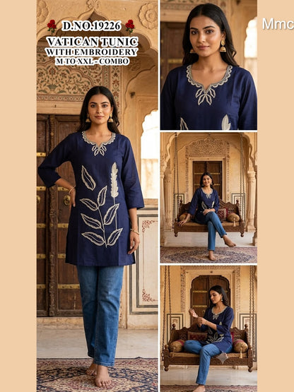 Vatican Tunic 051026 Mmc Short Kurtis Supplier Ahmedabad