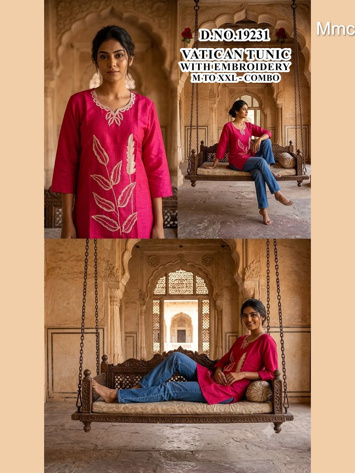 Vatican Tunic 051026 Mmc Short Kurtis Supplier Ahmedabad