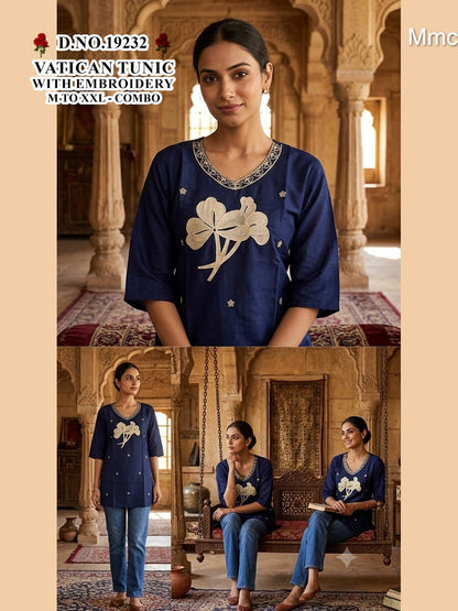 Vatican Tunic 051026 Mmc Short Kurtis Supplier Ahmedabad