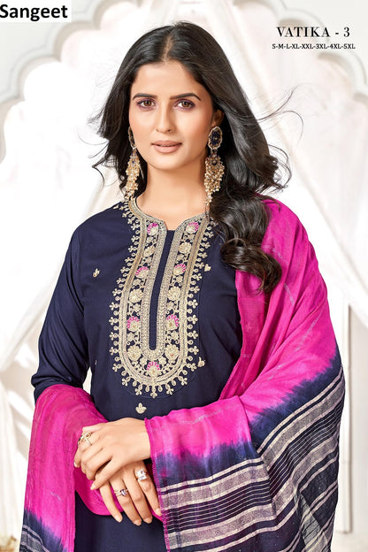 Vatika 3 Sangeet Heavy Rayon Readymade Suits Wholesaler India