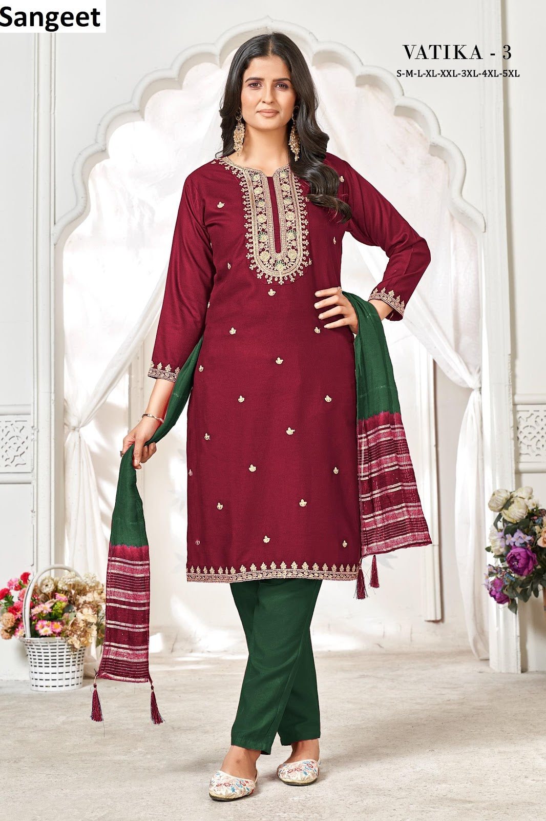 Vatika 3 Sangeet Heavy Rayon Readymade Suits Wholesaler India