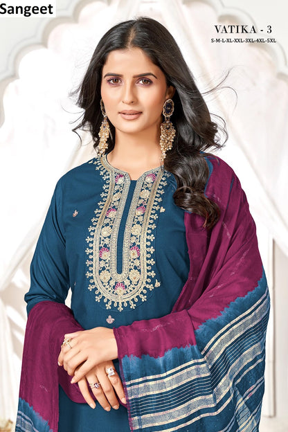 Vatika 3 Sangeet Heavy Rayon Readymade Suits Wholesaler India