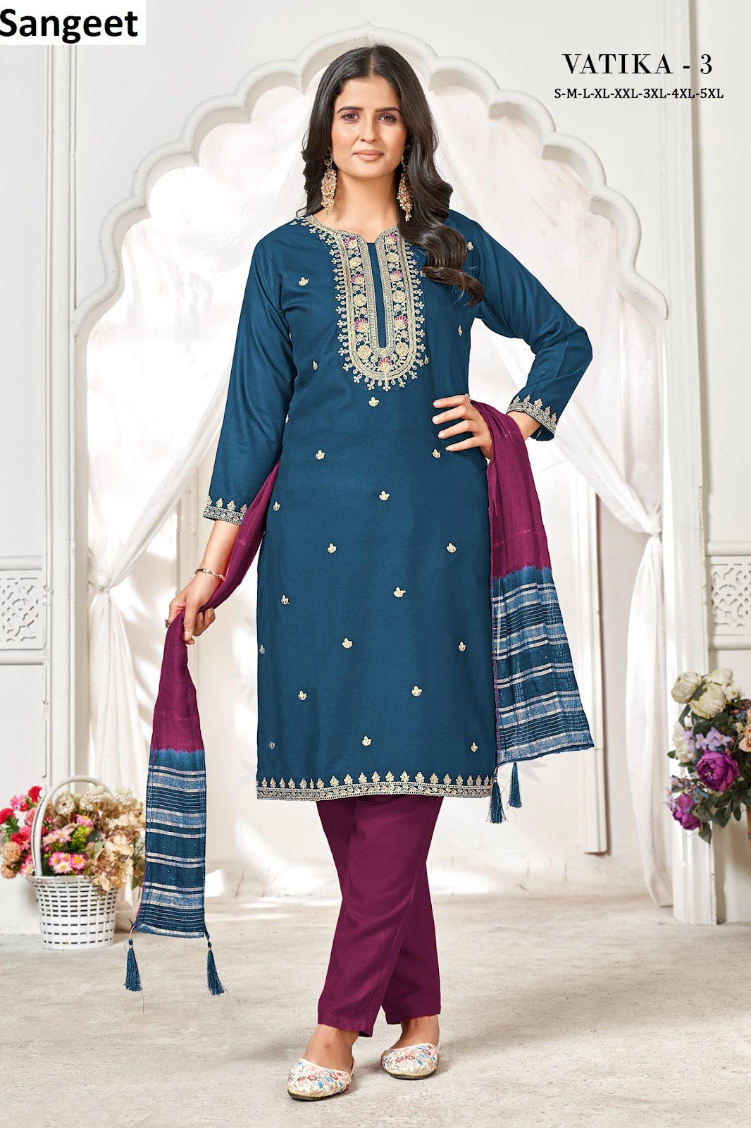 Vatika 3 Sangeet Heavy Rayon Readymade Suits Wholesaler India