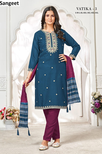 Vatika 3 Sangeet Heavy Rayon Readymade Suits Wholesaler India
