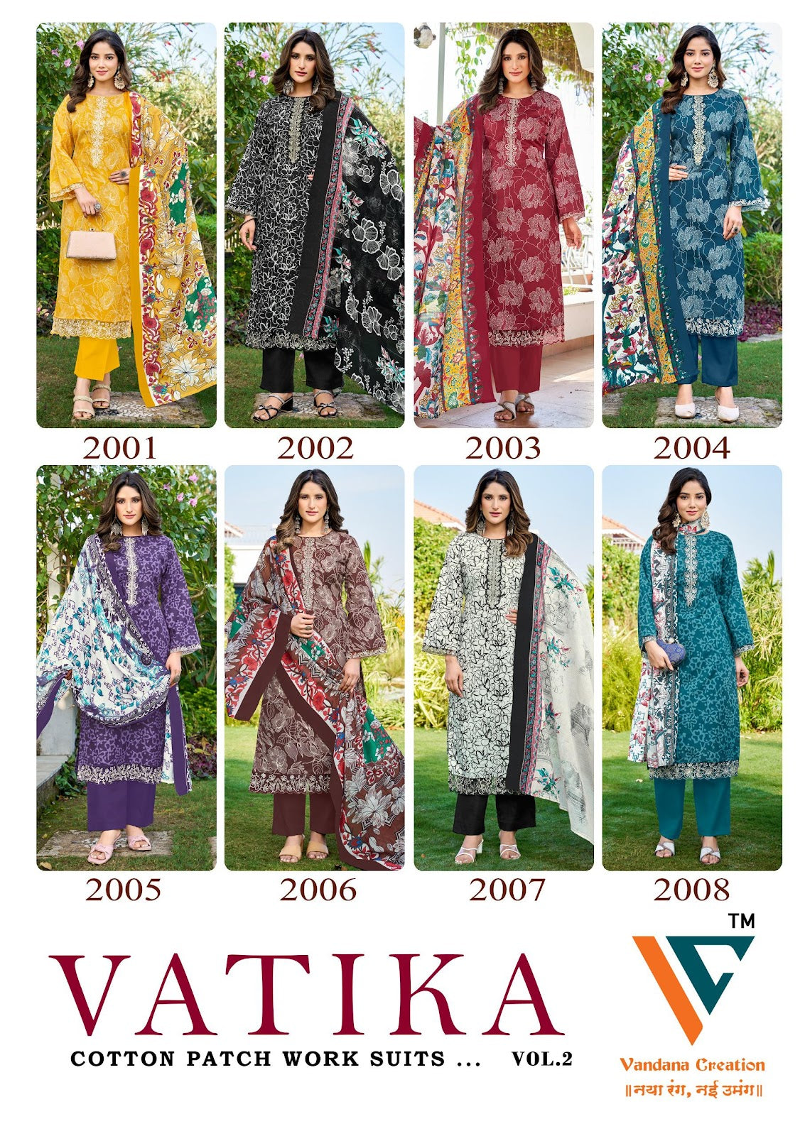 Vatika? Vol 2 Vandana Creation Cotton Karachi Salwar Suits Exporter India