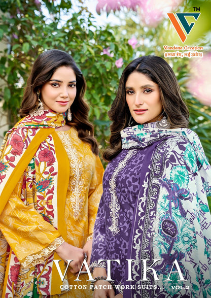 Vatika? Vol 2 Vandana Creation Cotton Karachi Salwar Suits Exporter India