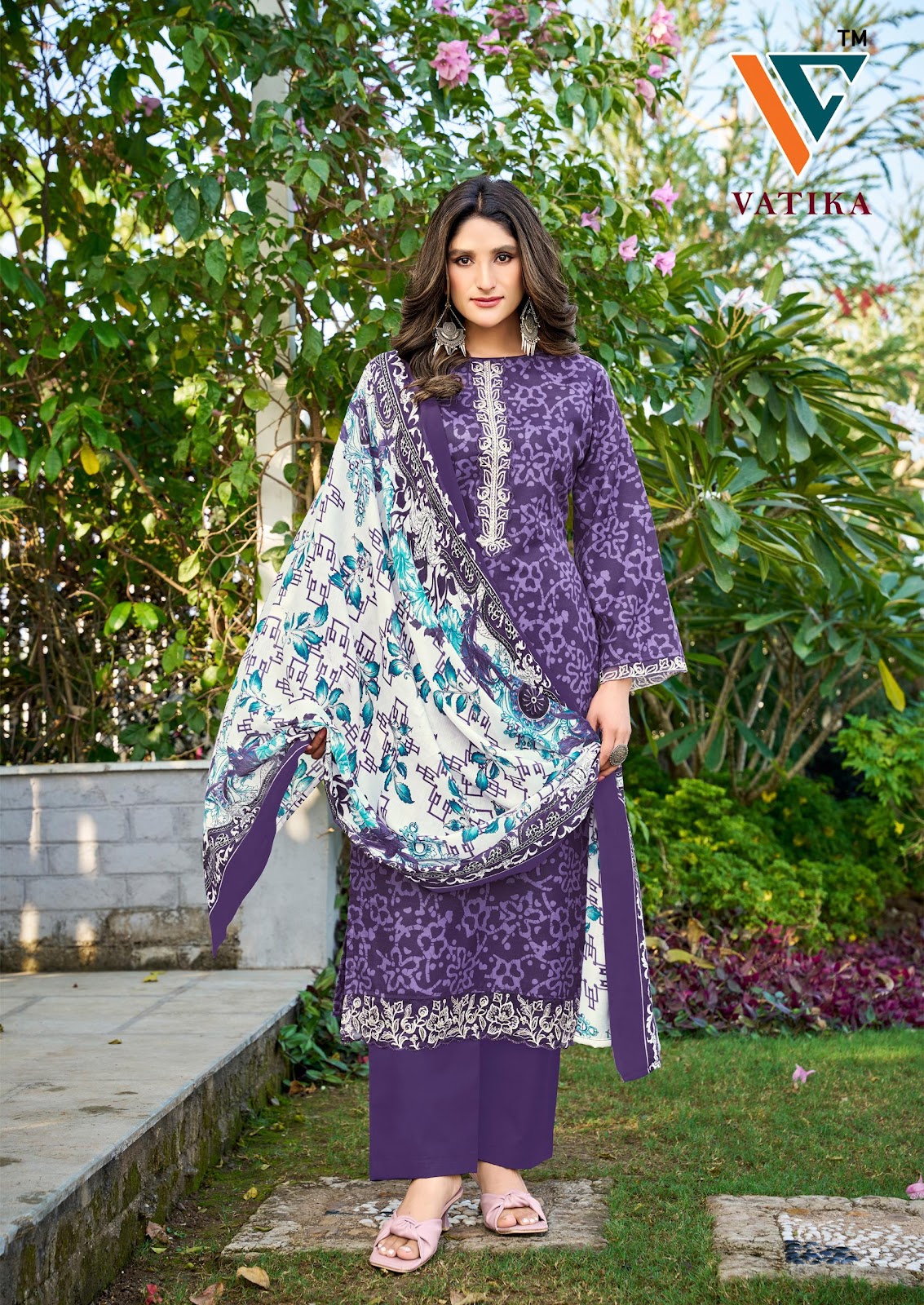 Vatika? Vol 2 Vandana Creation Cotton Karachi Salwar Suits Exporter India