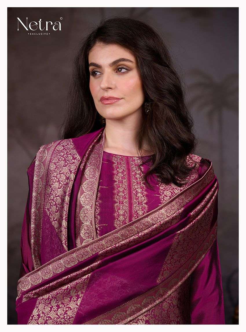 Vazi Netra Woven Silk Pant Style Suits Manufacturer