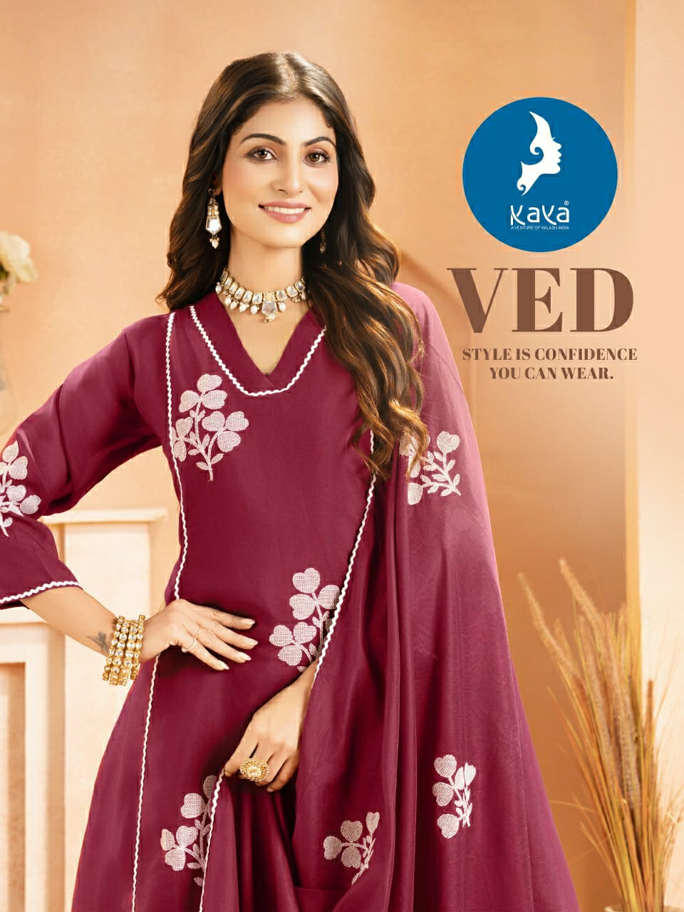Ved Kaya Chanderi Readymade Anarkali Suits Wholesale Price