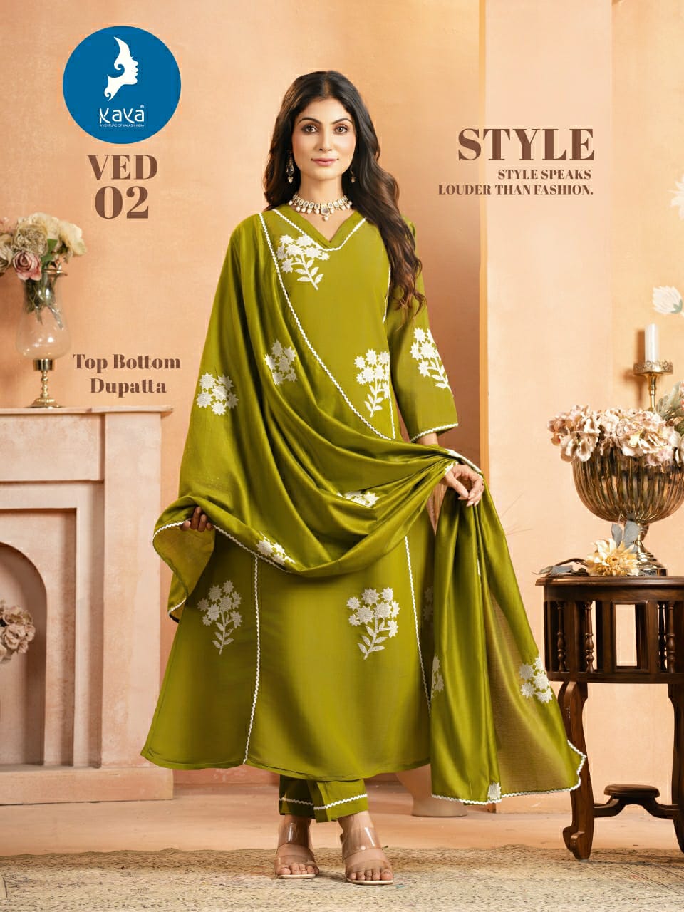 Ved Kaya Chanderi Readymade Anarkali Suits Wholesale Price