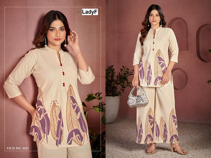 Ved No 3250-3251 Ladyf Cotton Co Ord Set Wholesaler India