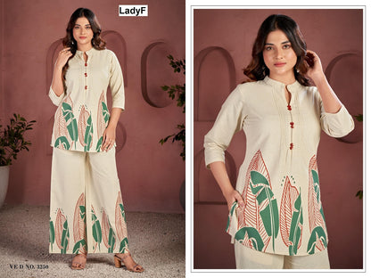 Ved No 3250-3251 Ladyf Cotton Co Ord Set Wholesaler India