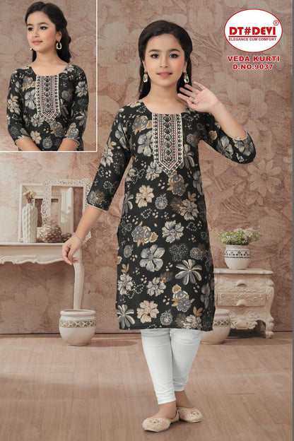 Veda Dn 9037 Dt Devi Vetican Girls Kurti Wholesale Price