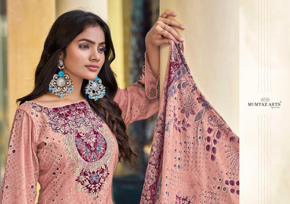 Veda Mumtaz Arts Jam Satin Karachi Salwar Suits Supplier