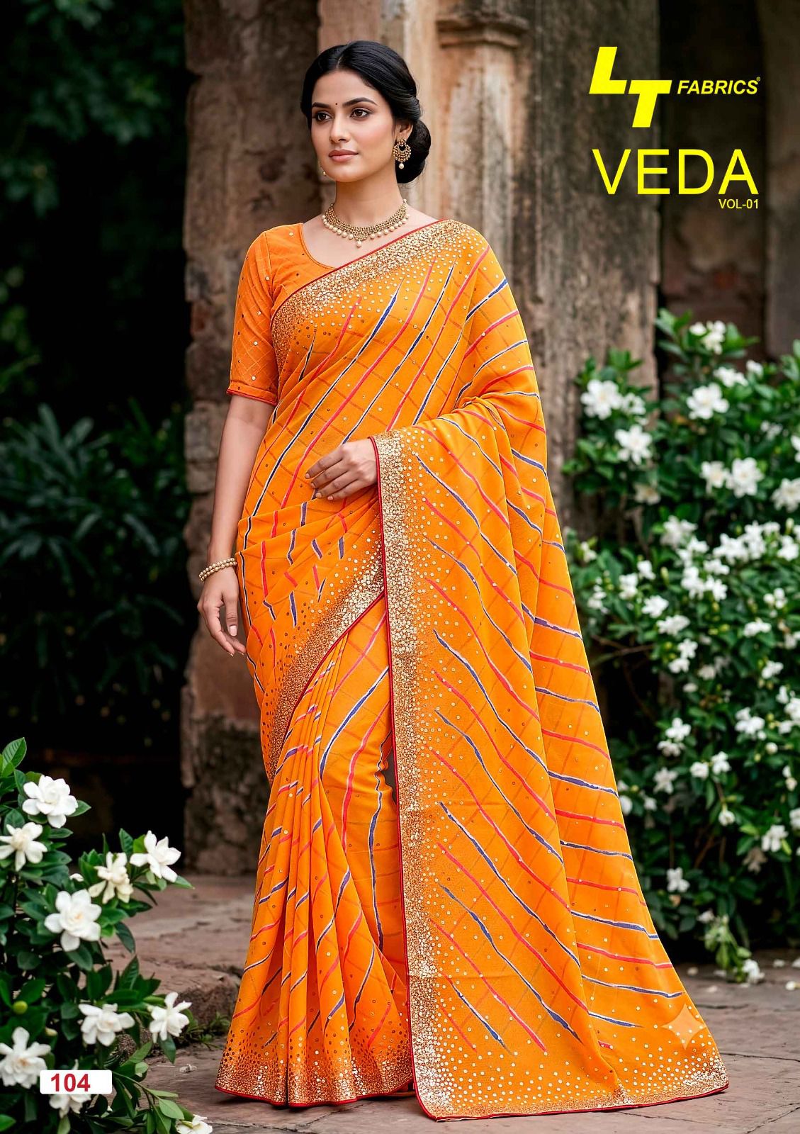 Veda Vol 1 Lt Fashion Dull Moss Sarees Manufacturer India