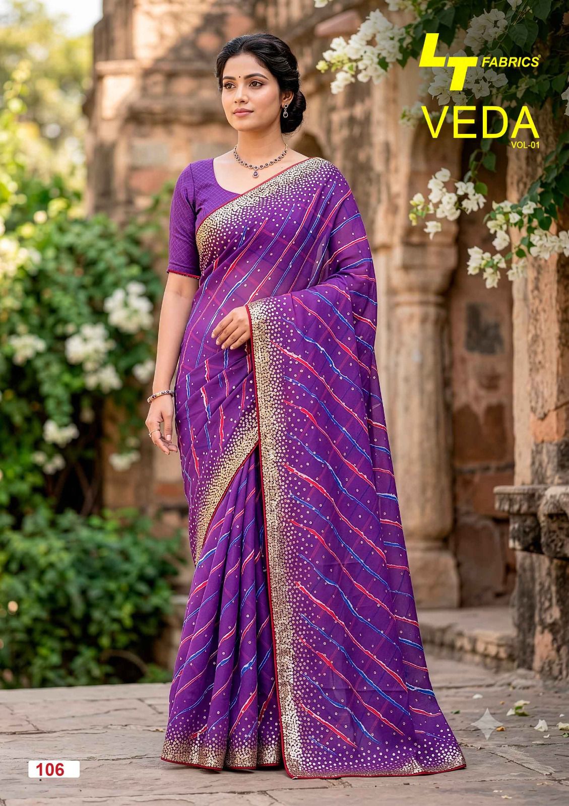 Veda Vol 1 Lt Fashion Dull Moss Sarees Manufacturer India