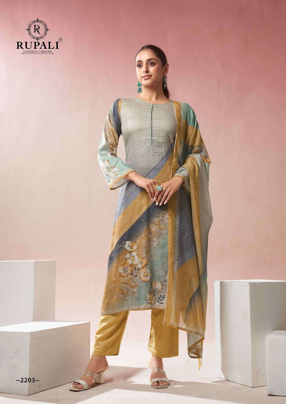 Veda Vol 2 Rupali Jam Cotton Pant Style Suits Manufacturer Ahmedabad