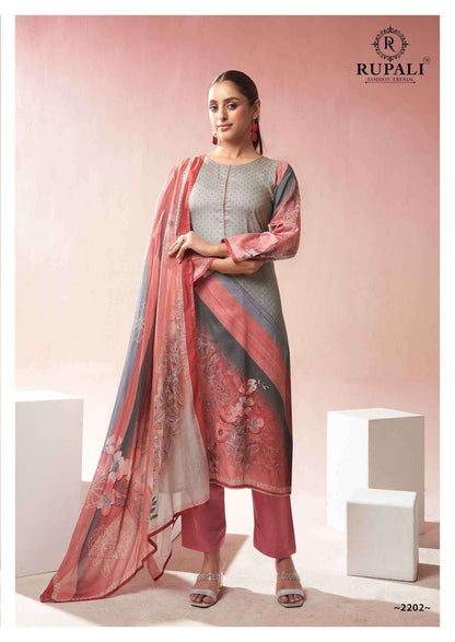 Veda Vol 2 Rupali Jam Cotton Pant Style Suits Manufacturer Ahmedabad