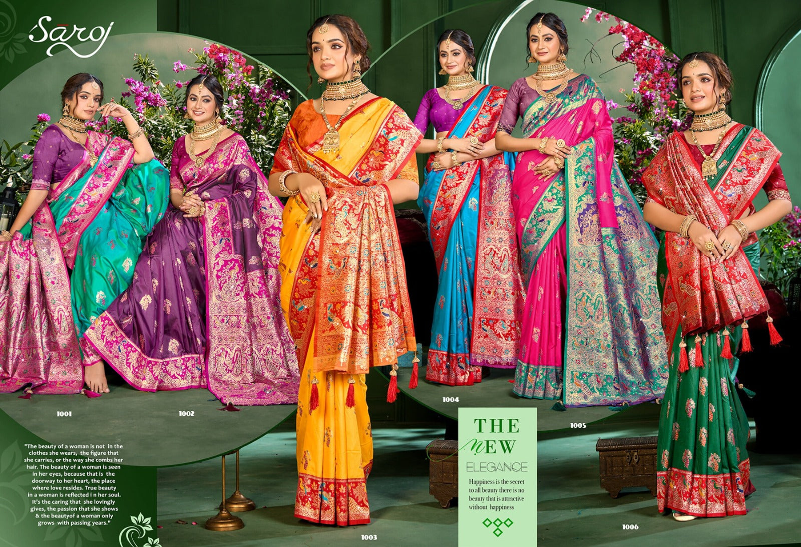 Vedaa Silk Saroski Vol 1 Saroj Sarees Manufacturer India