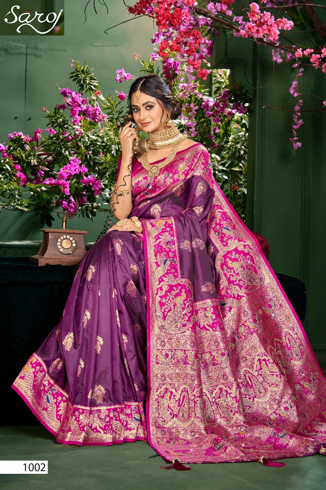 Vedaa Silk Saroski Vol 1 Saroj Sarees Manufacturer India
