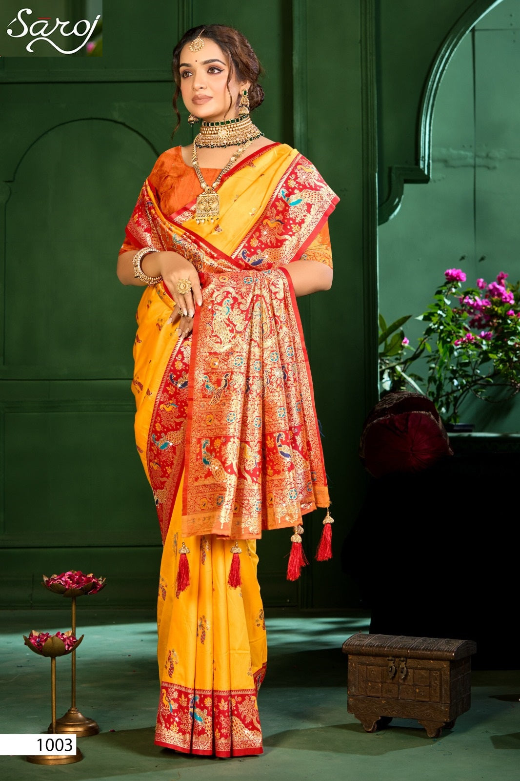 Vedaa Silk Saroski Vol 1 Saroj Sarees Manufacturer India