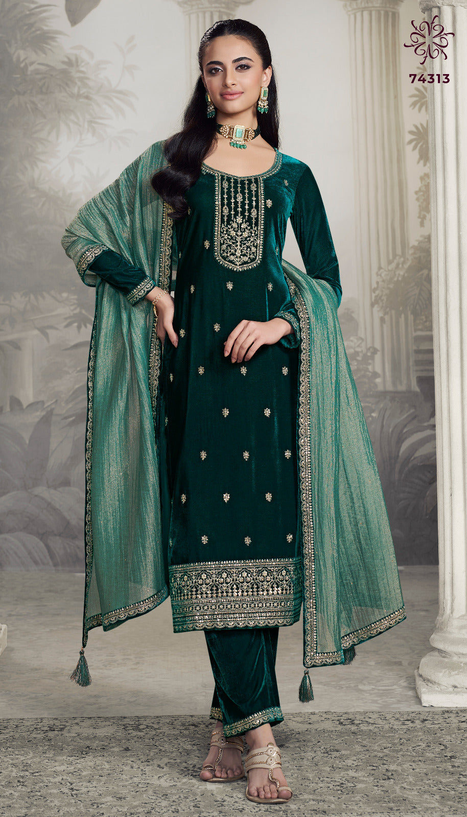Vedanshi Vinay Fashion Llp Velvet Suits Wholesale Price