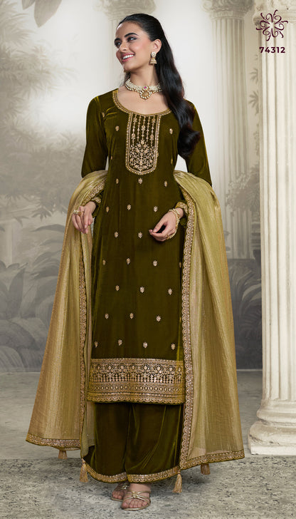 Vedanshi Vinay Fashion Llp Velvet Suits Wholesale Price