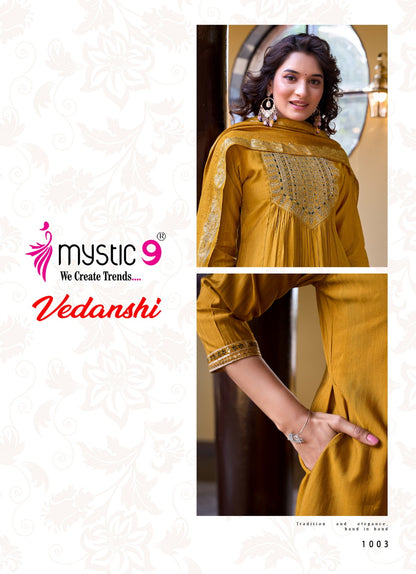 Vedanshi Vol 1 Mystic 9 Vertican Readymade Anarkali Suits Exporter