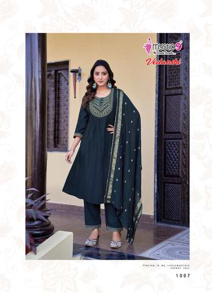 Vedanshi Vol 1 Mystic 9 Vertican Readymade Anarkali Suits Exporter