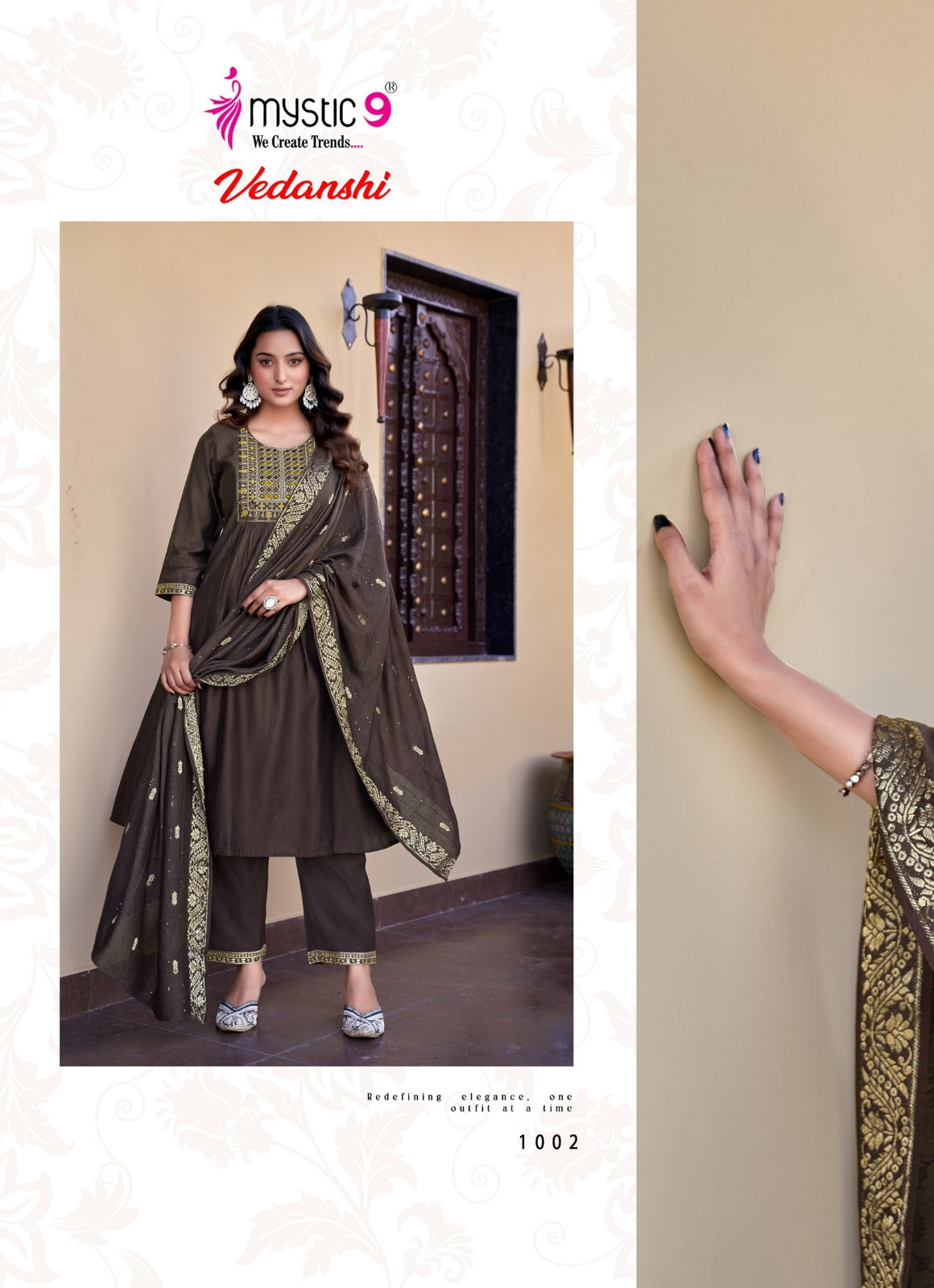 Vedanshi Vol 1 Mystic 9 Vertican Readymade Anarkali Suits Exporter