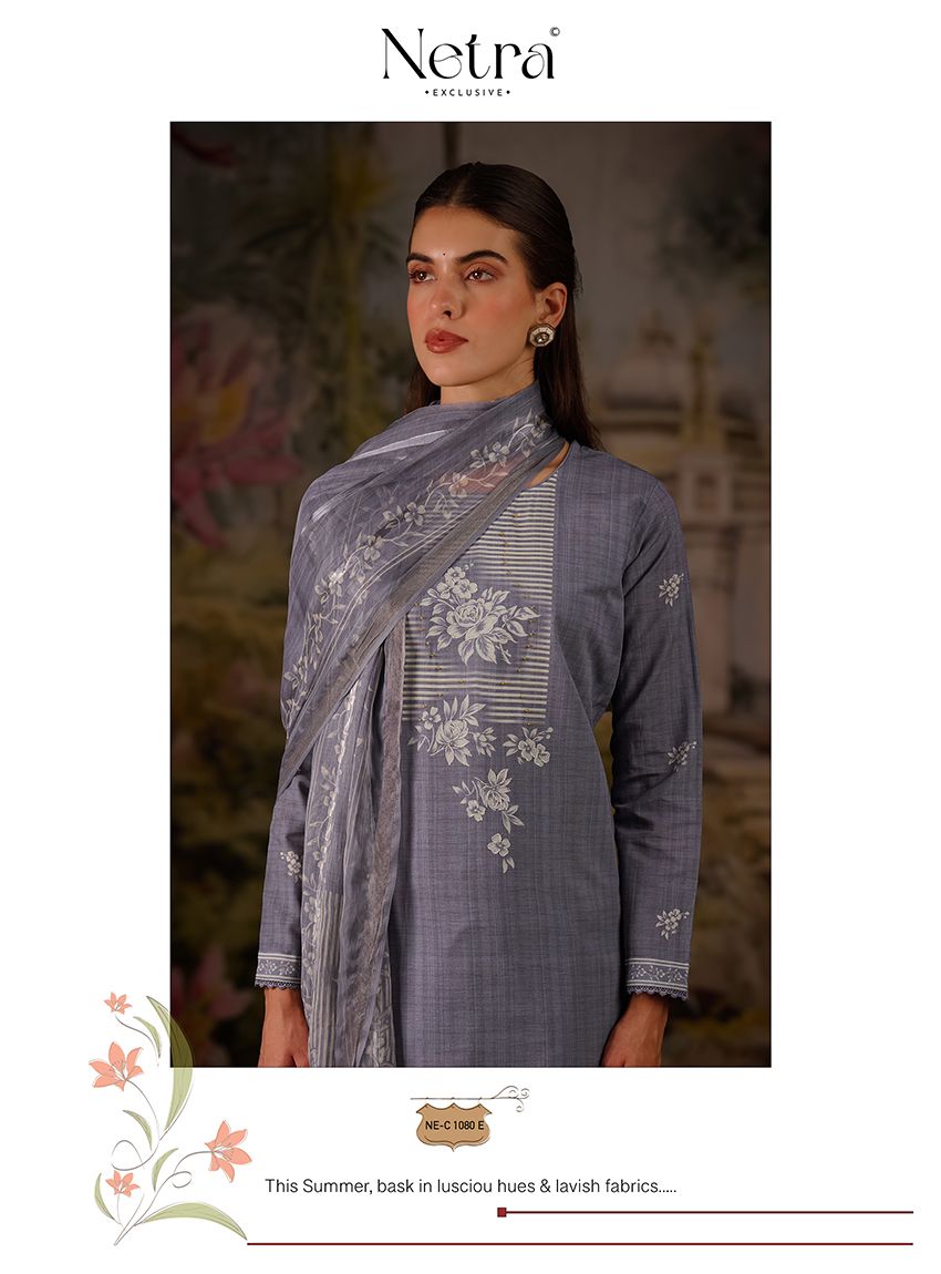 Vedehi Netra Cotton Pant Style Suits Supplier India