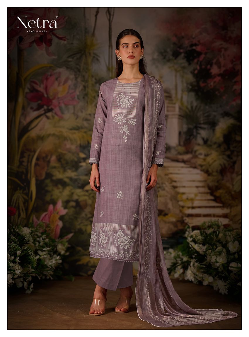 Vedehi Netra Cotton Pant Style Suits Supplier India
