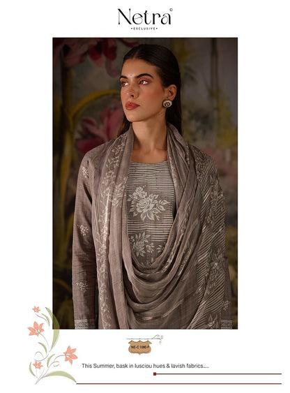 Vedehi Netra Cotton Pant Style Suits Supplier India