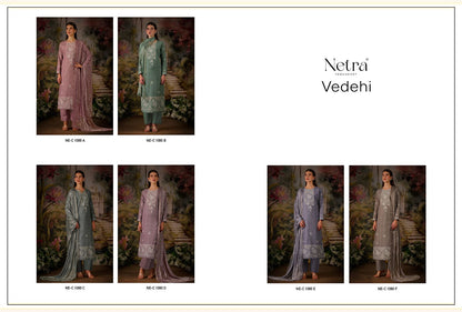 Vedehi Netra Cotton Pant Style Suits Supplier India