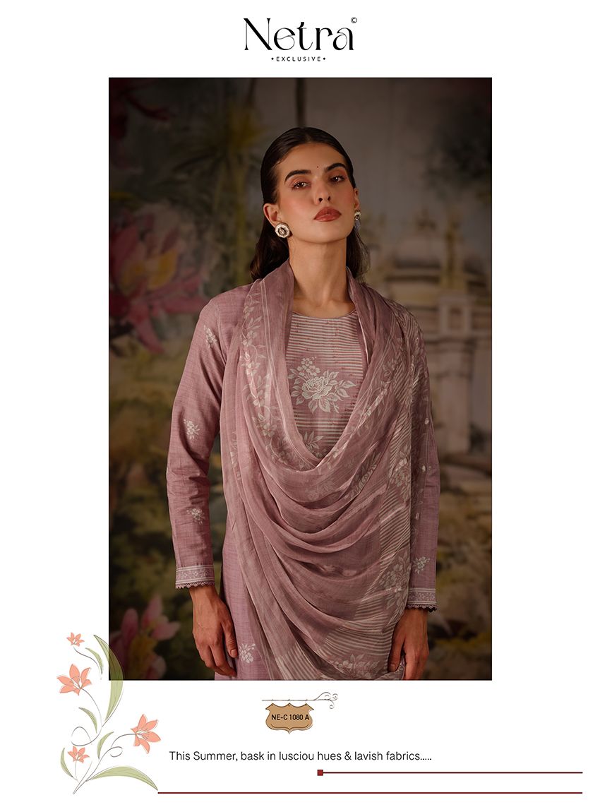 Vedehi Netra Cotton Pant Style Suits Supplier India
