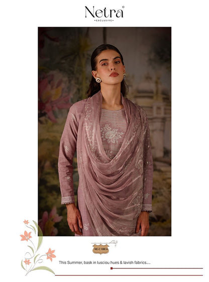 Vedehi Netra Cotton Pant Style Suits Supplier India