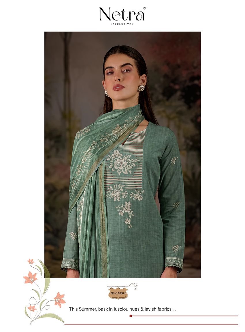 Vedehi Netra Cotton Pant Style Suits Supplier India