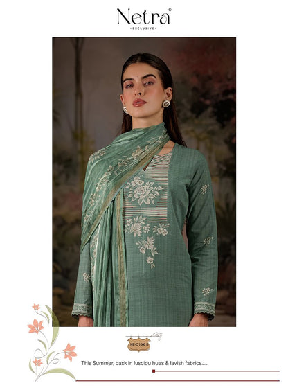 Vedehi Netra Cotton Pant Style Suits Supplier India