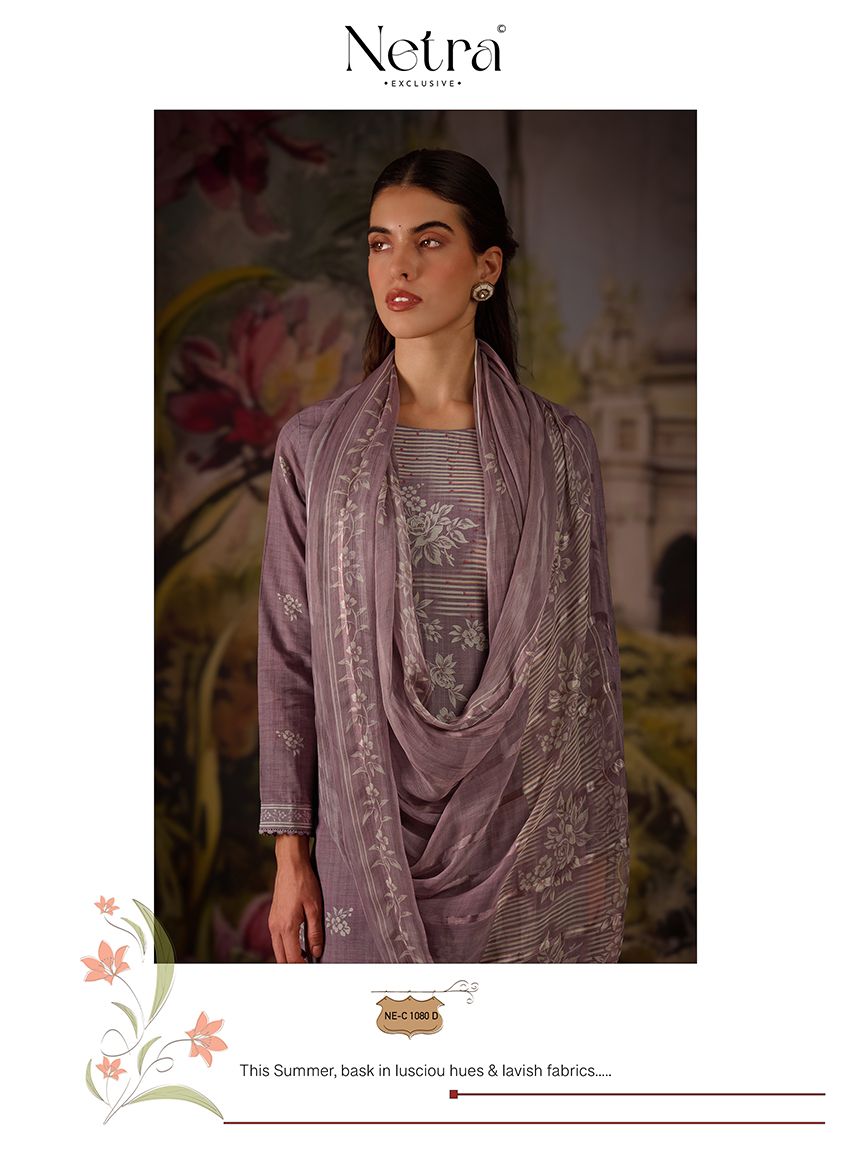 Vedehi Netra Cotton Pant Style Suits Supplier India