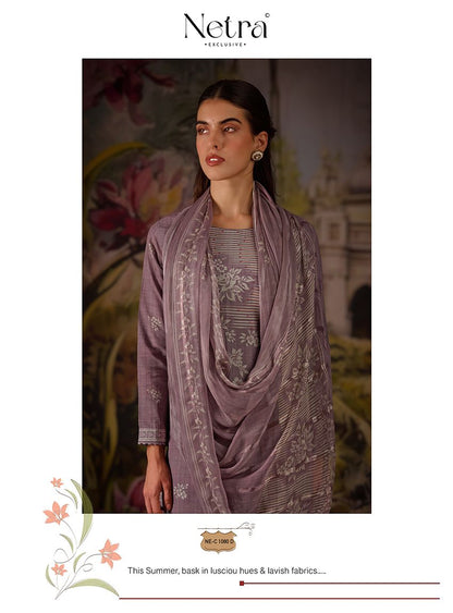 Vedehi Netra Cotton Pant Style Suits Supplier India