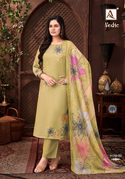 Vedic Alok Zam Karachi Salwar Suits Supplier Gujarat