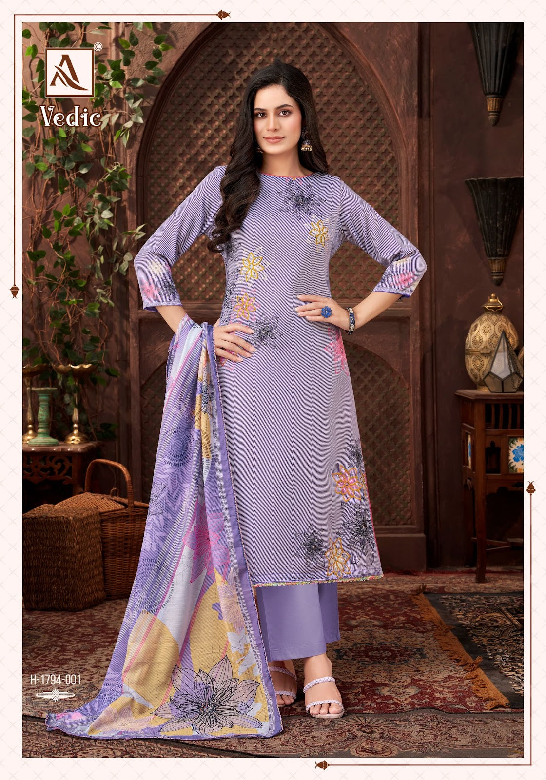 Vedic Alok Zam Karachi Salwar Suits Supplier Gujarat