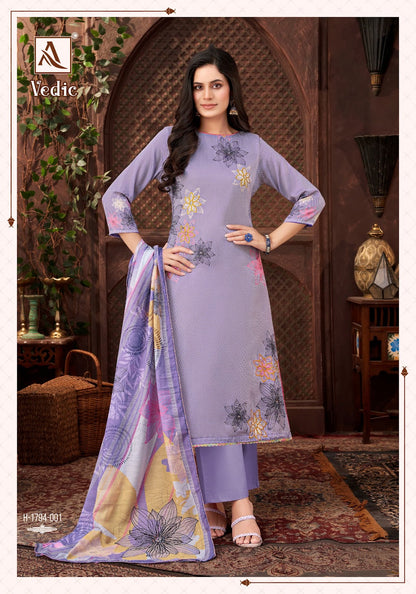 Vedic Alok Zam Karachi Salwar Suits Supplier Gujarat