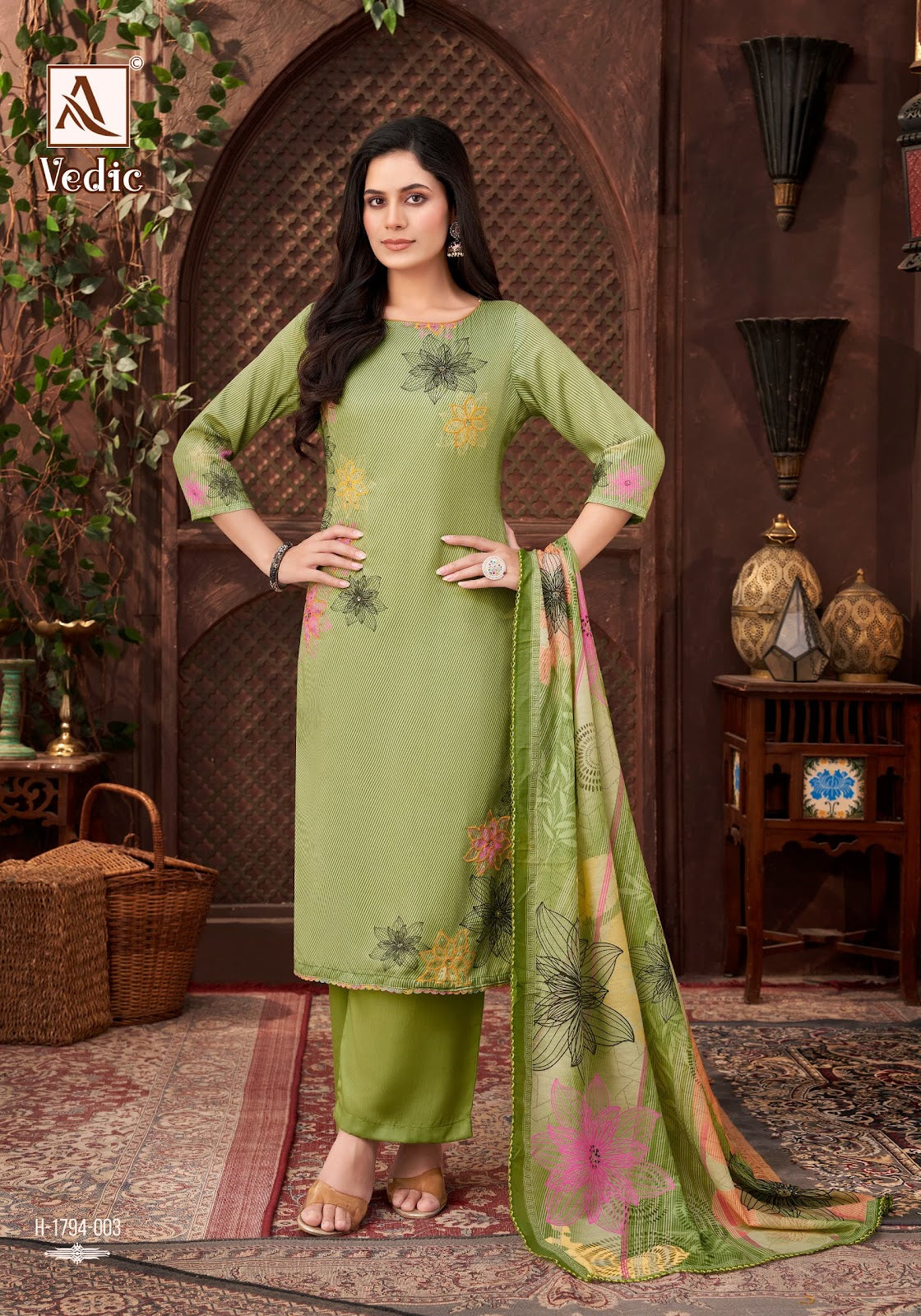 Vedic Alok Zam Karachi Salwar Suits Supplier Gujarat