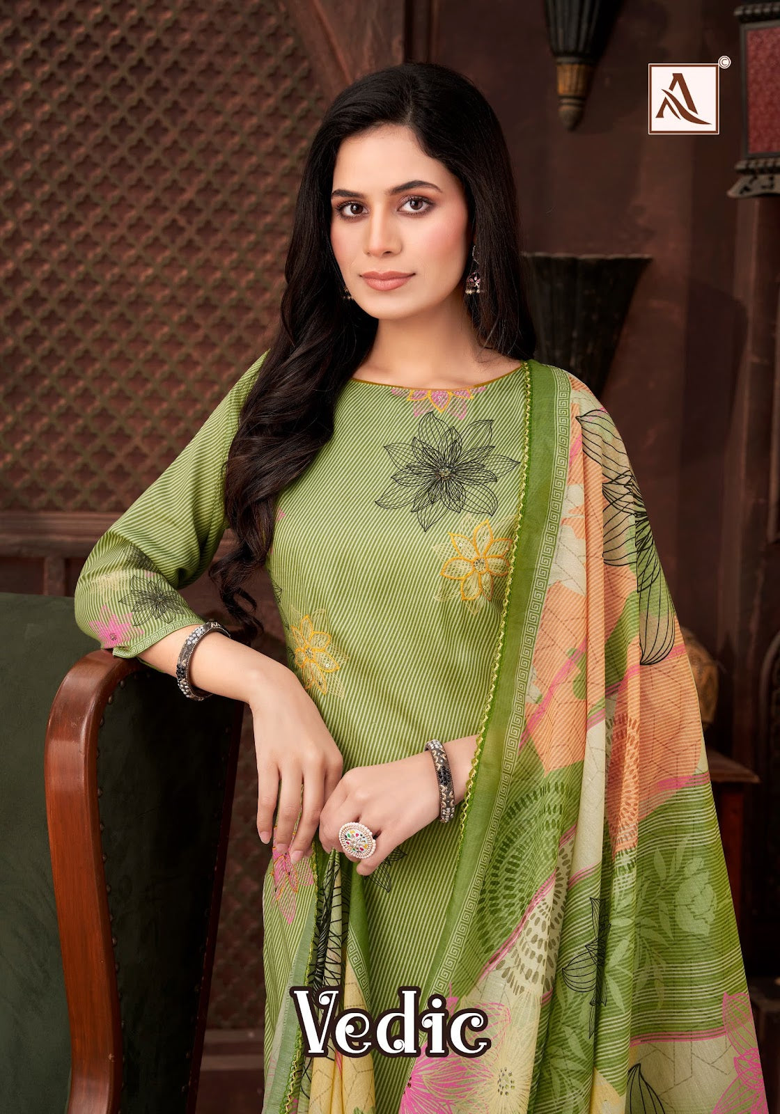 Vedic Alok Zam Karachi Salwar Suits Supplier Gujarat