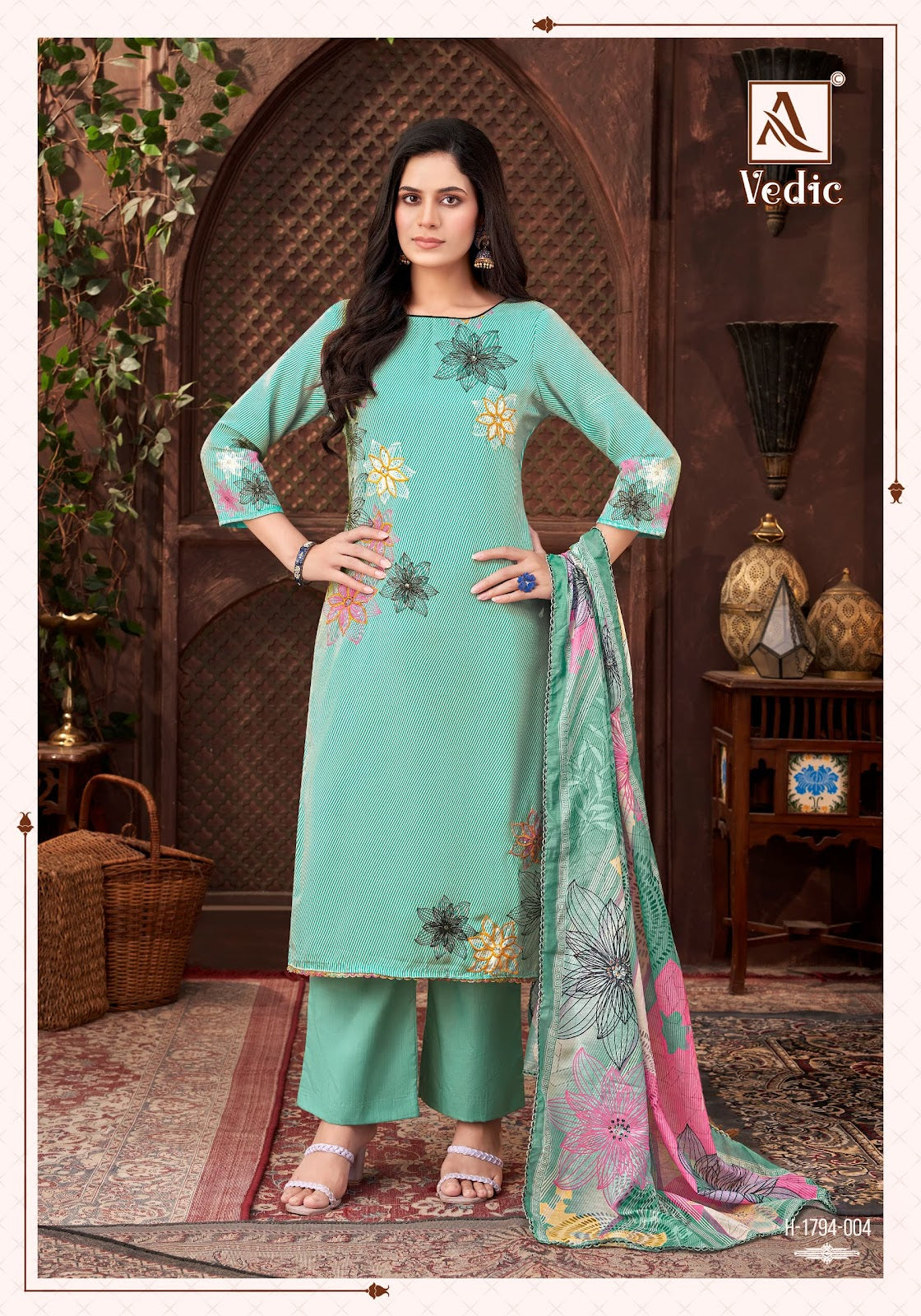 Vedic Alok Zam Karachi Salwar Suits Supplier Gujarat